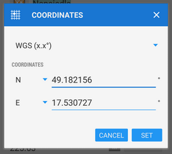 Coordinates To A Location Manual:user_Guide:tools:location [ Locus Map - Knowledge Bas]